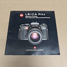 LEICA R4s CAMERA ORIGINAL PRODUCT GUIDE BROCHURE 13-6 