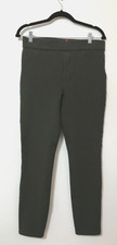SPANX Leggings Size Large Jean-ish Olive Green Pull-On Stretch Comfort Casual