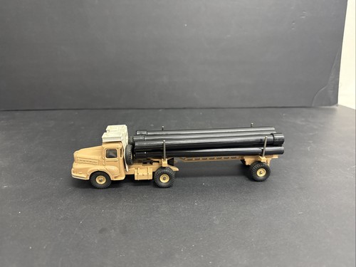 1961-71 French Dinky Toys 893 SAHARIEN TRUCK PIPE CARRIER TRAILER - Y.6 - Picture 5 of 7