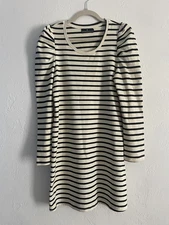 Pomander Place Vesty Mini Dress Navy Stripe Preppy SZ S
