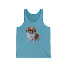 Pekingese Unisex Jersey Tank