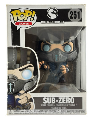 Funko Pop! Video Game Mortal Kombat X Sub-Zero 251 Vinyl Figure FAST SHIPPING