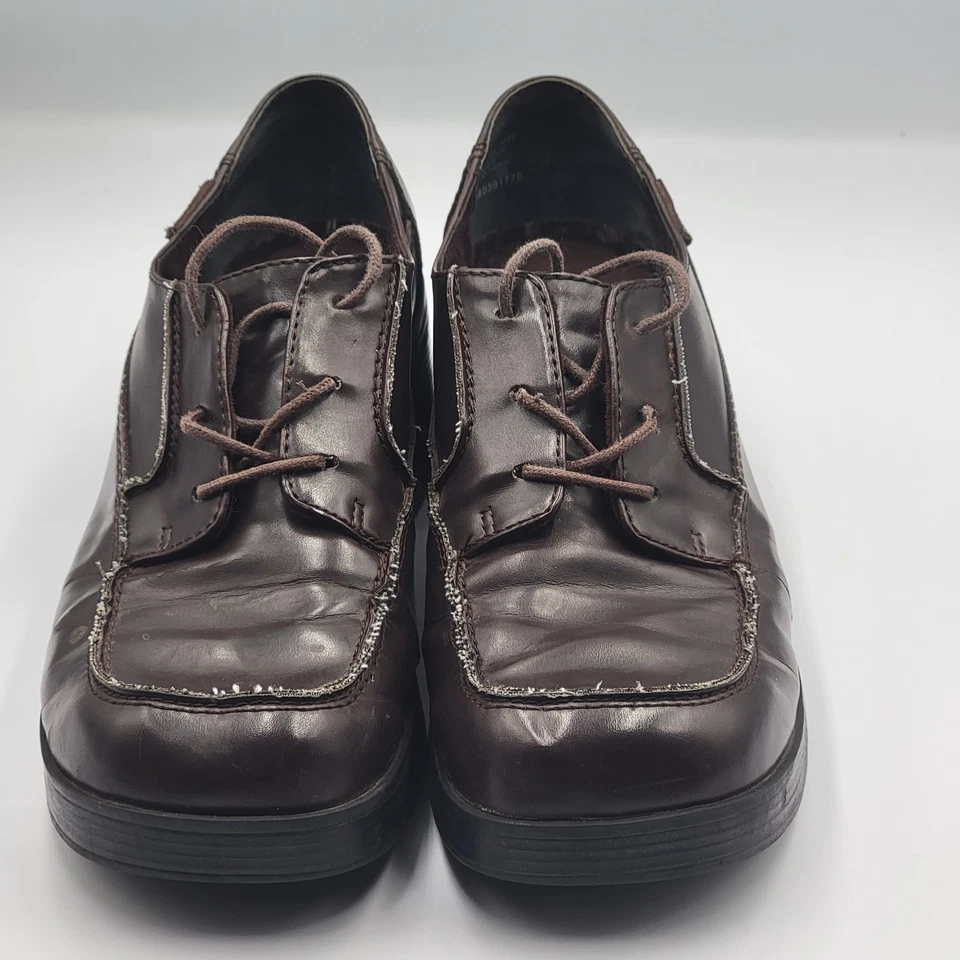 Mocasines Oxford punk vintage años 90 Y2K MUDD gruesos plataforma tacón 8,5 M Foto 3 de 4