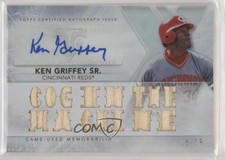 2015 Topps Triple Threads Auto Relics 16/18 Ken Griffey Sr #TTAR-KGS2 Auto 0c3