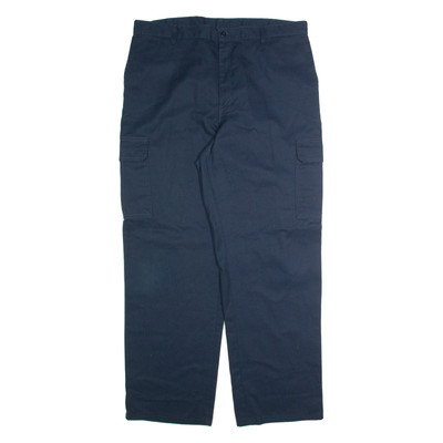 DICKIES Cargo Herren Hosen Blau Normaler Gerader Schnitt W38 L32