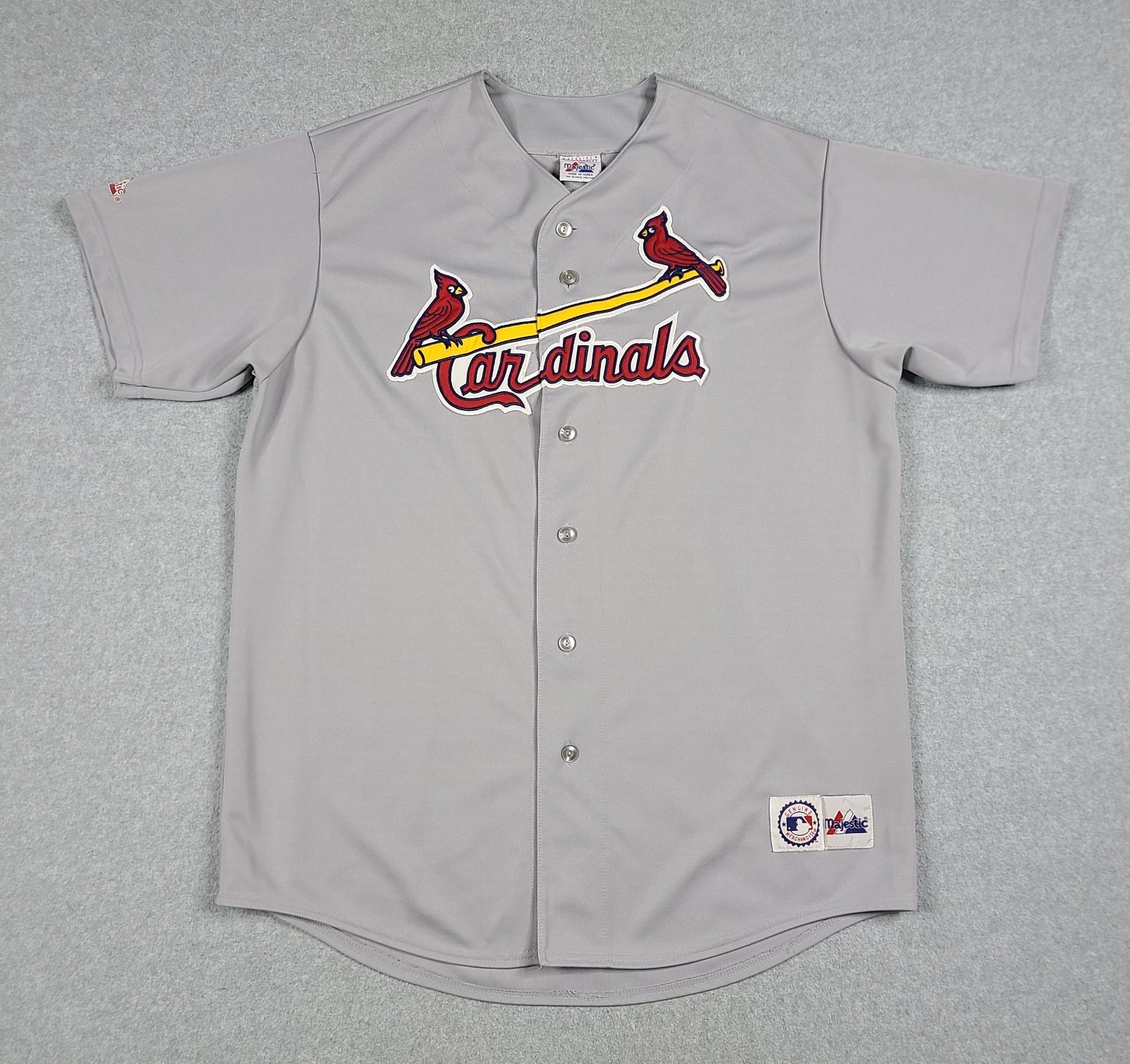 Vintage 90s St. Louis Cardinals Majestic Jersey Gray Large Blank Large MLB Sport