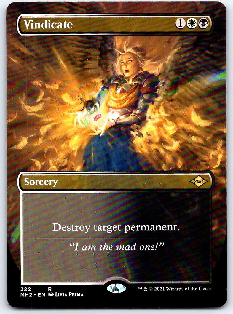 Vindicate (Borderless) 322 R Modern Horizons 2 MTG LP