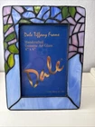 Vintage Dale Tiffany  Stained Glass Picture Frame 3.5 x 5 Photo