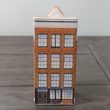 Vtg Anne Frank Haus Delft Hand Painted Polychroom Holland House 6”