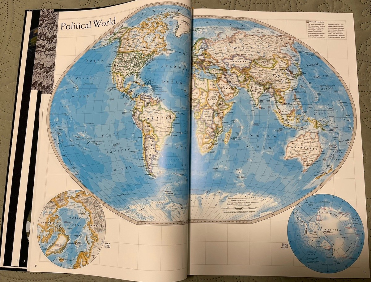 National Geographic Atlas Of The World Eighth Edition Slipcover VG
