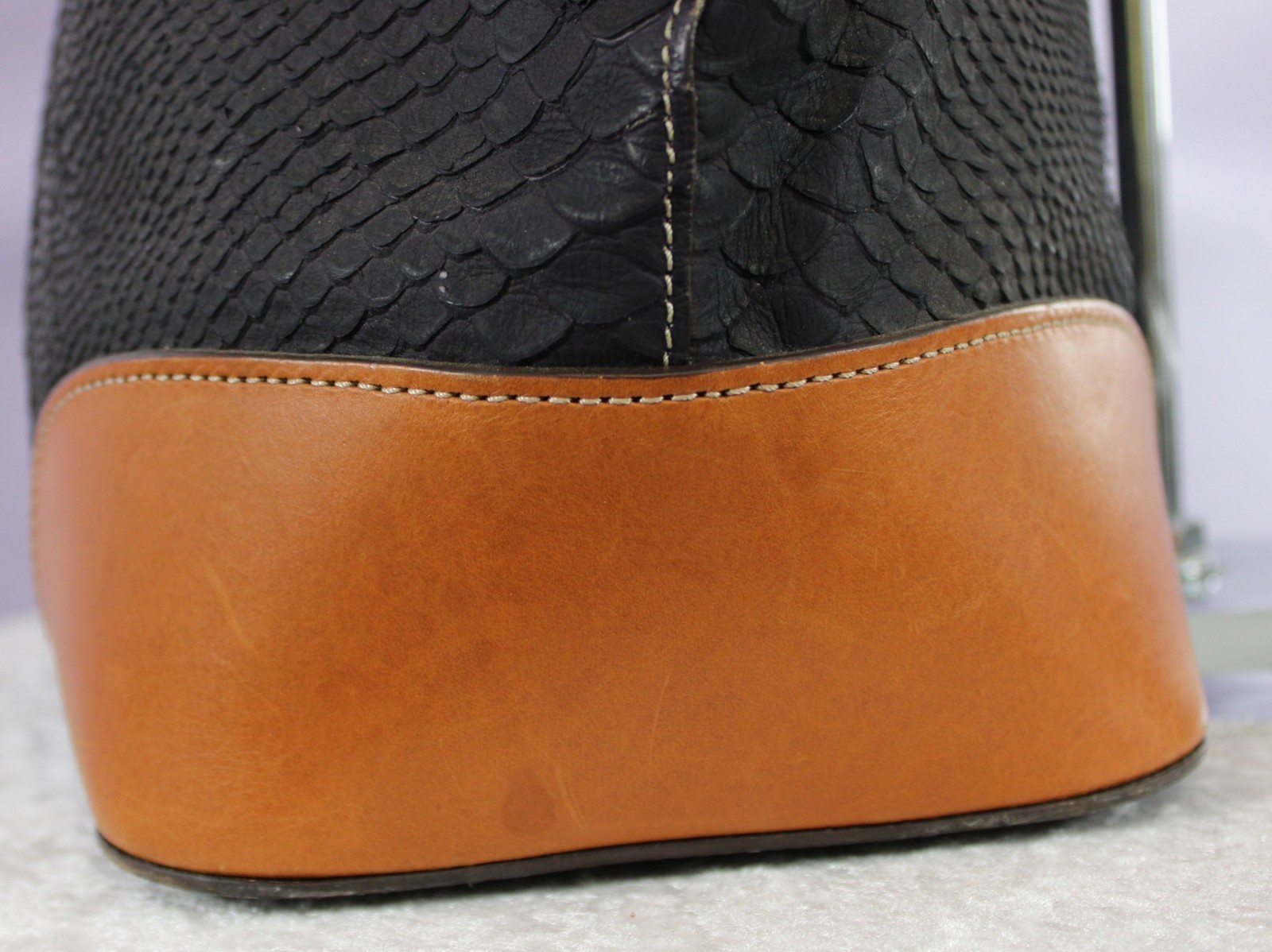 Dooney & Bourke Python Embossed Leather Tote - image 11