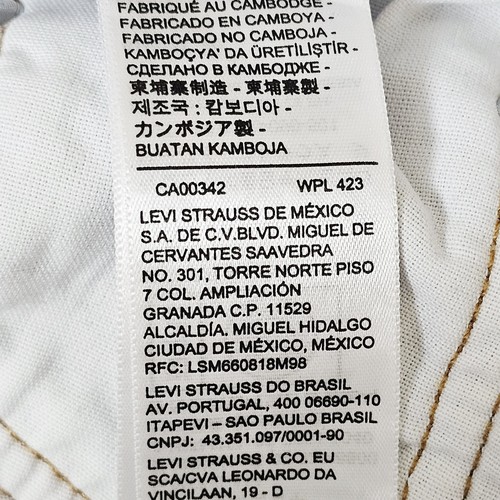 Capital E Levi's Premium 90's 501 Button Fly 2023 28 X 32 $188 MSRP Light Wash - Picture 15 of 24
