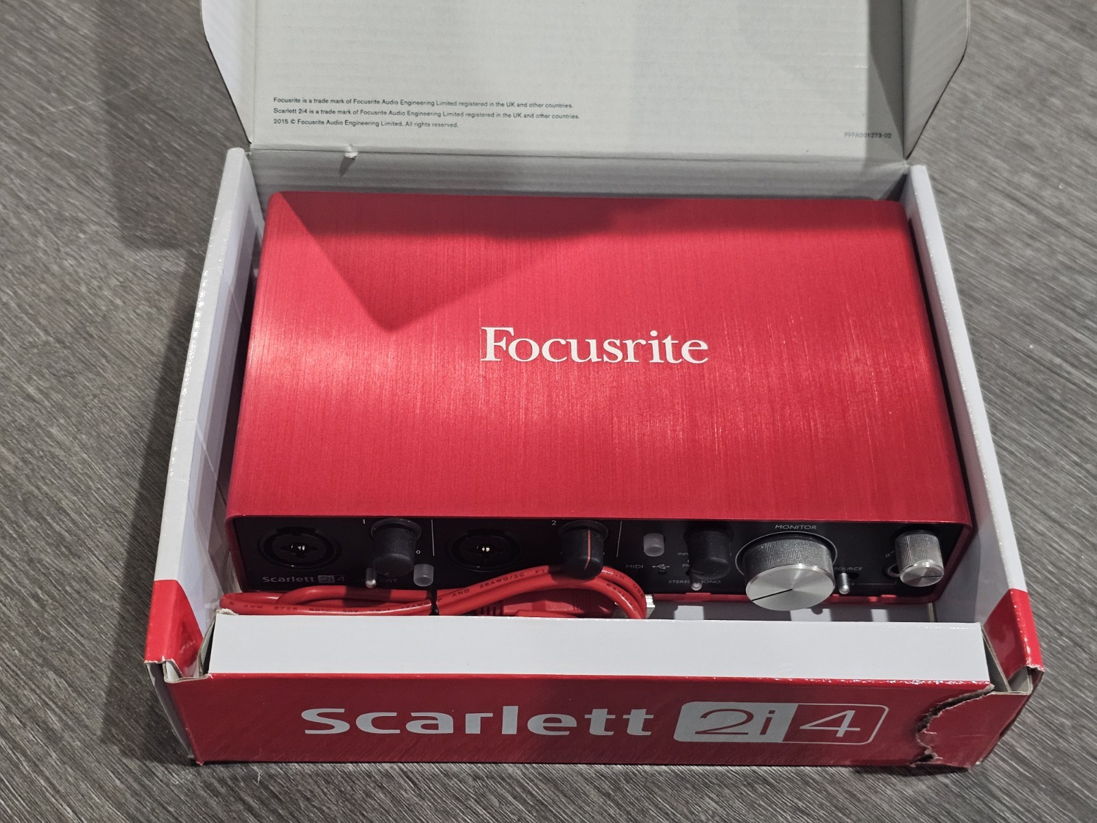 NEW Focusrite SCARLETT 2i4 2ND GEN 2-in/4-out USB 24 Bit Audio ...