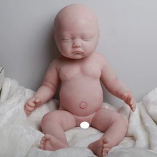 17.7 inch Lovely Baby Girl Lifelike Full Silicone Reborn Baby Doll Gifts Toys