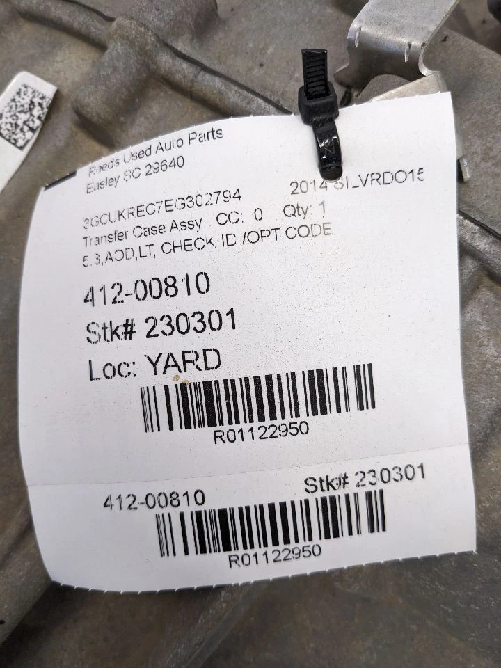 Estuche de transferencia Estuche de transferencia Opt Nqg ID AB9 se adapta a 14 SIERRA 1500 PICKUP 1122950 Foto 2 de 4