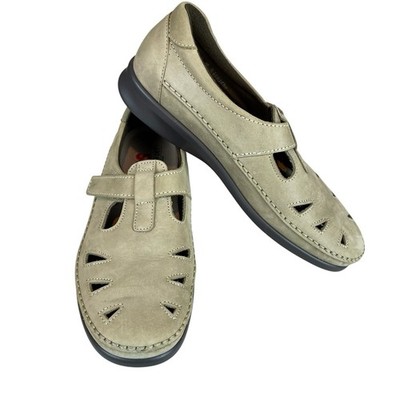 SAS Roamer TriPad Women's 9.5 M Beige Leather Comfort Shoes Loafer