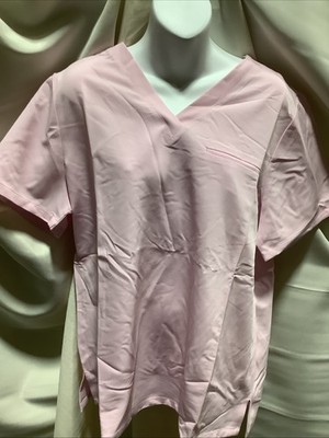 Mandala Scrubs Women 1-Pocket Top Size XL Color Misty Rose NWT