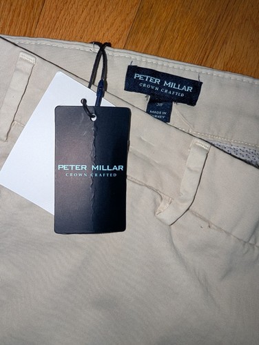 Peter Millar Crown Crafted Concorde Garment Dyed Stone Pants 38 X34 MS23XB70 NWT - Picture 4 of 11