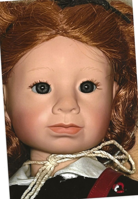 NEW Good Kruger Tess 20" Vinyl doll BOOK BAG SWEATER STAND box tag
