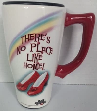 Spoontiques Wizard of Oz RUBY SLIPPERS CERAMIC TRAVEL MUG TUMBLER, 18 Ounces