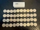 Lot of 40 Washington Quarters 1939-64 90% Silver