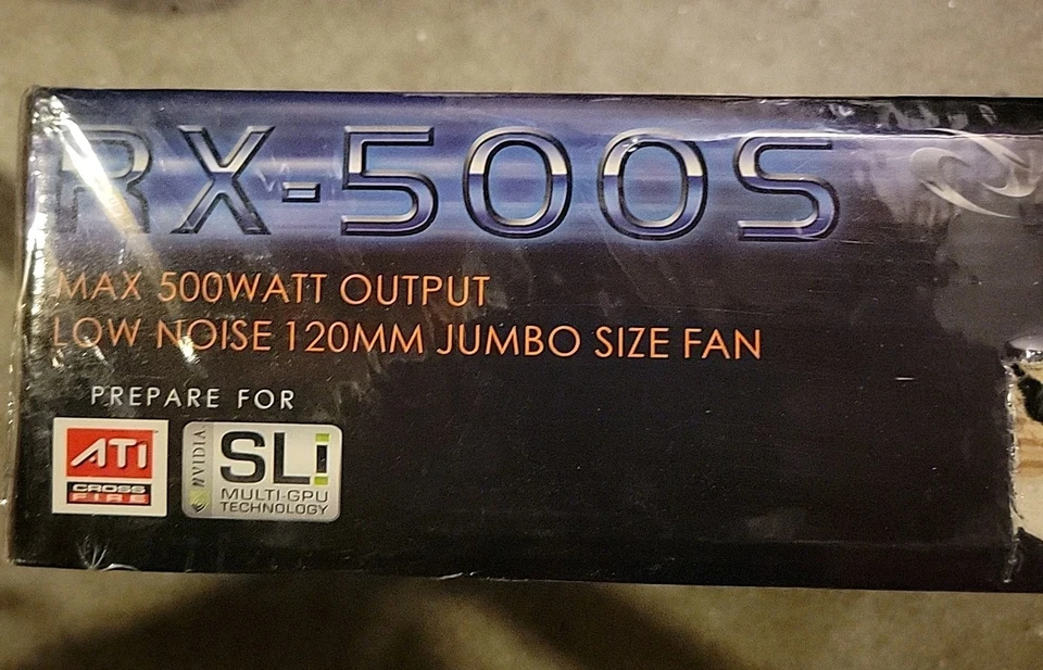 Raidmax ATX12V 500 Watt ATX power supply model RX-500S NEW SEALED - Image 3 of 4