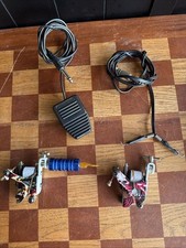 Lotto Attrezzatura Macchina Tatuaggi Dragon Hawk 1 Pedale 2 Macchina Tatuaggi Usata