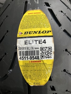 DUNLOP Elite 4 Rear Tire 200/55R-16. 200 55 16