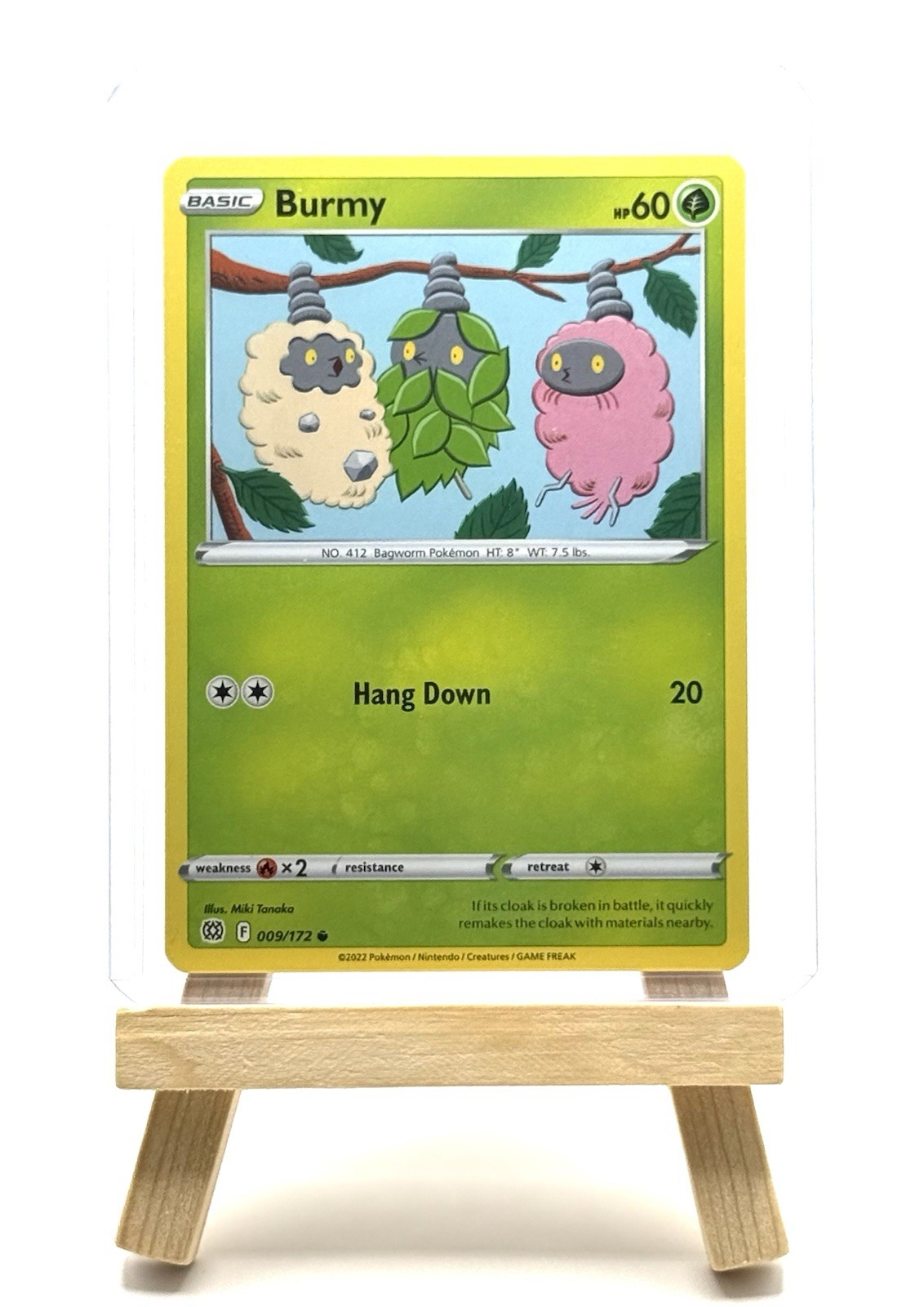 Pokémon TCG Burmy 009/172 Swsh09: Brilliant Stars Regular Common 2022 NM/M 
