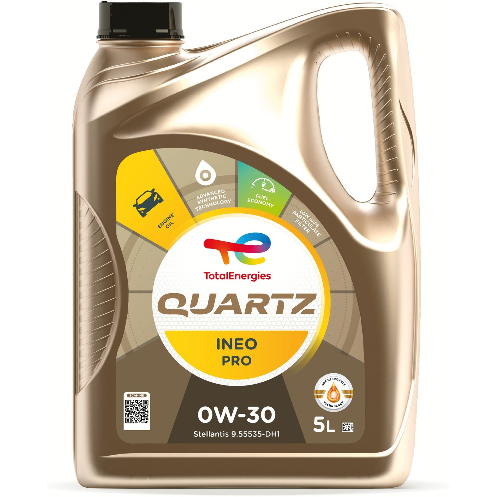 TotalEnergies Quartz Ineo Pro 0w-30 Advanced Synthetic Engine Oil - 5 Litres 5L