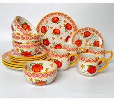 Temp-tations Seasonal 16-Pc Essential Dinnerware PUMPKIN PATCH H224726