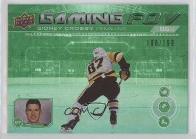 2024-25 Upper Deck Series 1 Gaming FOV Green 106/199 Sidney Crosby #GFOV-18 1s5t