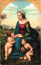 La Belle Jardiniere Artist Raphael Postcard 1910s