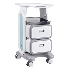 3 Tiers Lab Carts, Lab Utility Cart with 2 Drawers 1 Top Tray, Mobile Medical