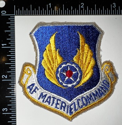USAF US Air Force Material Command BLUE LETTERS Patch