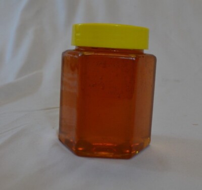 12 pack Honey Jar Hexagon Shape Plastic  9 fluid OZ Capacity