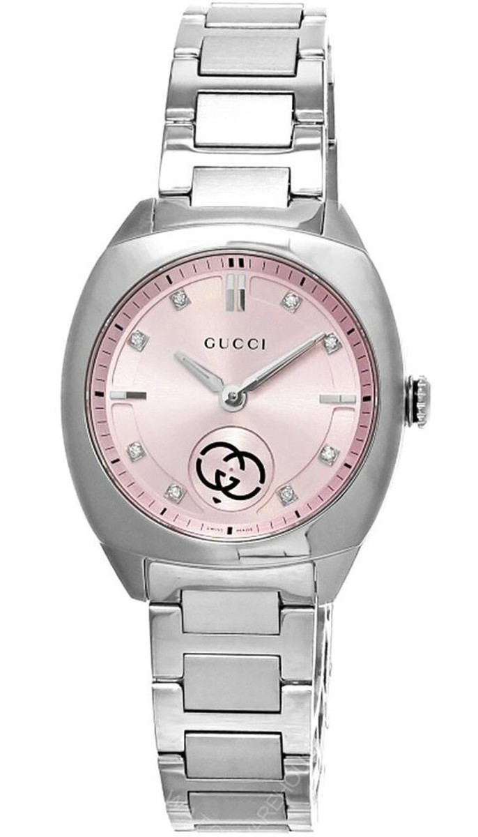 Gucci Interlocking G Quartz 29mm Pink Dial Ladies Watch with