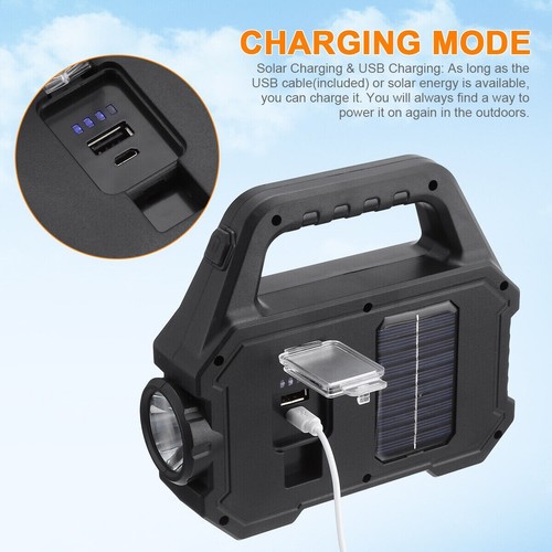Super Bright Portable Rechargeable LED Lamp Solar Lantern with Powerbank - Picture 15 of 18
