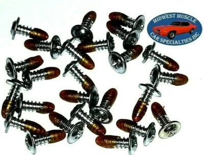 Body Molding Trim #8x1/2'' Screws With Sealer Fits Chrysler Dodge Plymouth 25pc C