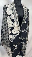 Carole Little Multi Patterned Jacket 90s Y2K Pockets