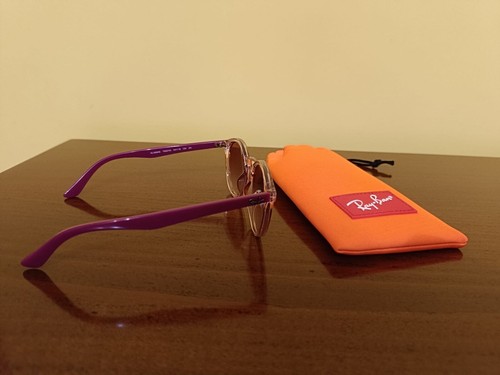 Occhiali Da Sole Ray-ban Bambina Rosa A Specchio - Foto 7 di 9