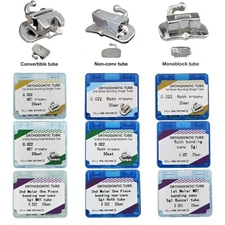 80PCS Dental Orthodontic Buccal Tubes 1st 2nd Molar Tube Roth MBT 022 Bondable