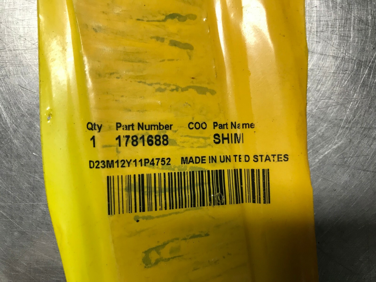 1781688 GENUINE CAT SHIM 1.8-MM THK Caterpillar 178-1688 | eBay