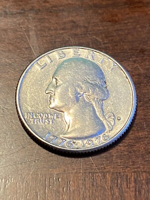 1976 US D Bicentennial Quarter George Washington/Colonial patriot