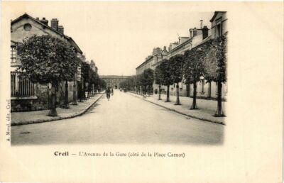 Old postcard Creil L'Avenue de la Gare (376915)
