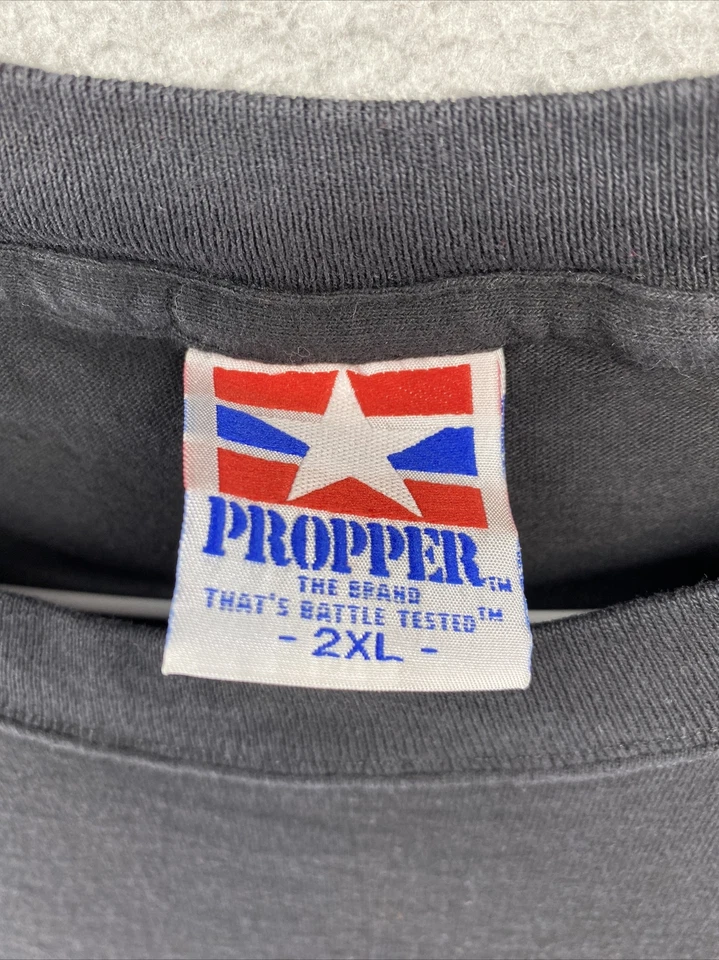 Vintage United States Marines Mens Skull Graphic Shirt in Size 2XL USA Made - Image 3 of 4