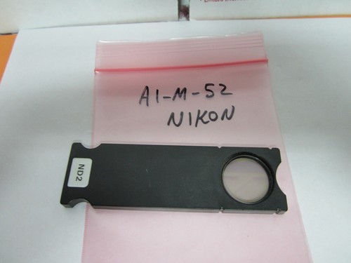 MICROSCOPE NIKON JAPAN NEUTRAL DENSITY FILTER SLIDE OPTICS BIN#A1-M-52 - Picture 6 of 6