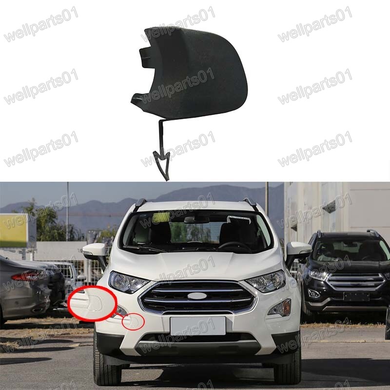 1Pcs Front Bumper Tow Hook Cover Towing Eye Cap Fit For Ford Ecosport