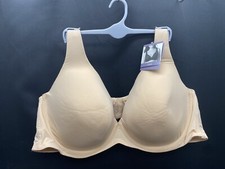 Catherines Intimates Bra 52 C BEIGE Plunge NWT