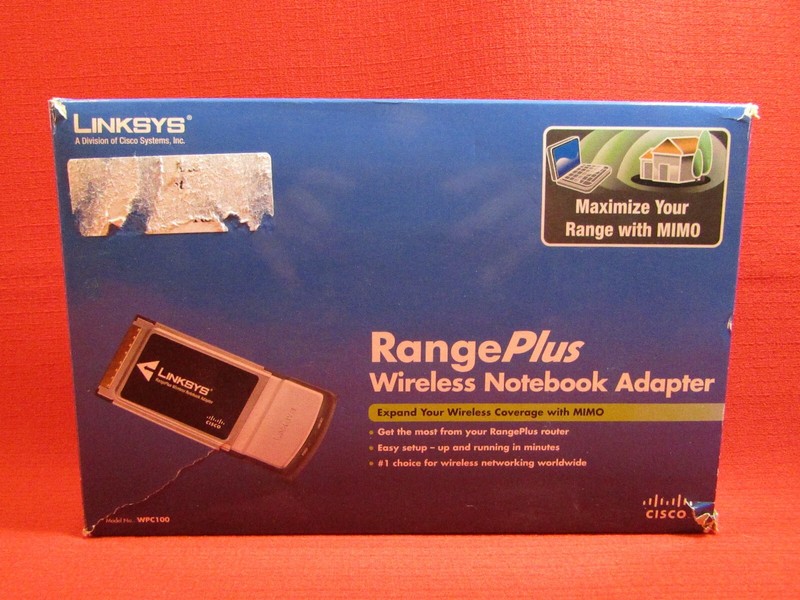 Linksys RangePlus Wireless Notebook Adapter Model: WPC100